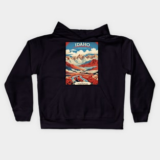 Idaho United States of America Tourism Vintage Poster Kids Hoodie